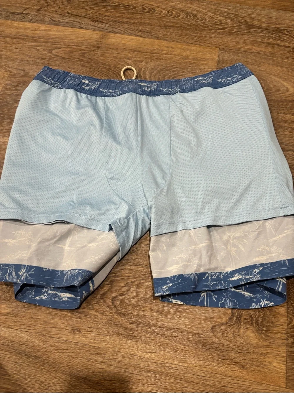 Fair Harbor Bayberry Swim Trunks Men’s 2XL Blue Island Hopper 6.5” Lined Tropic